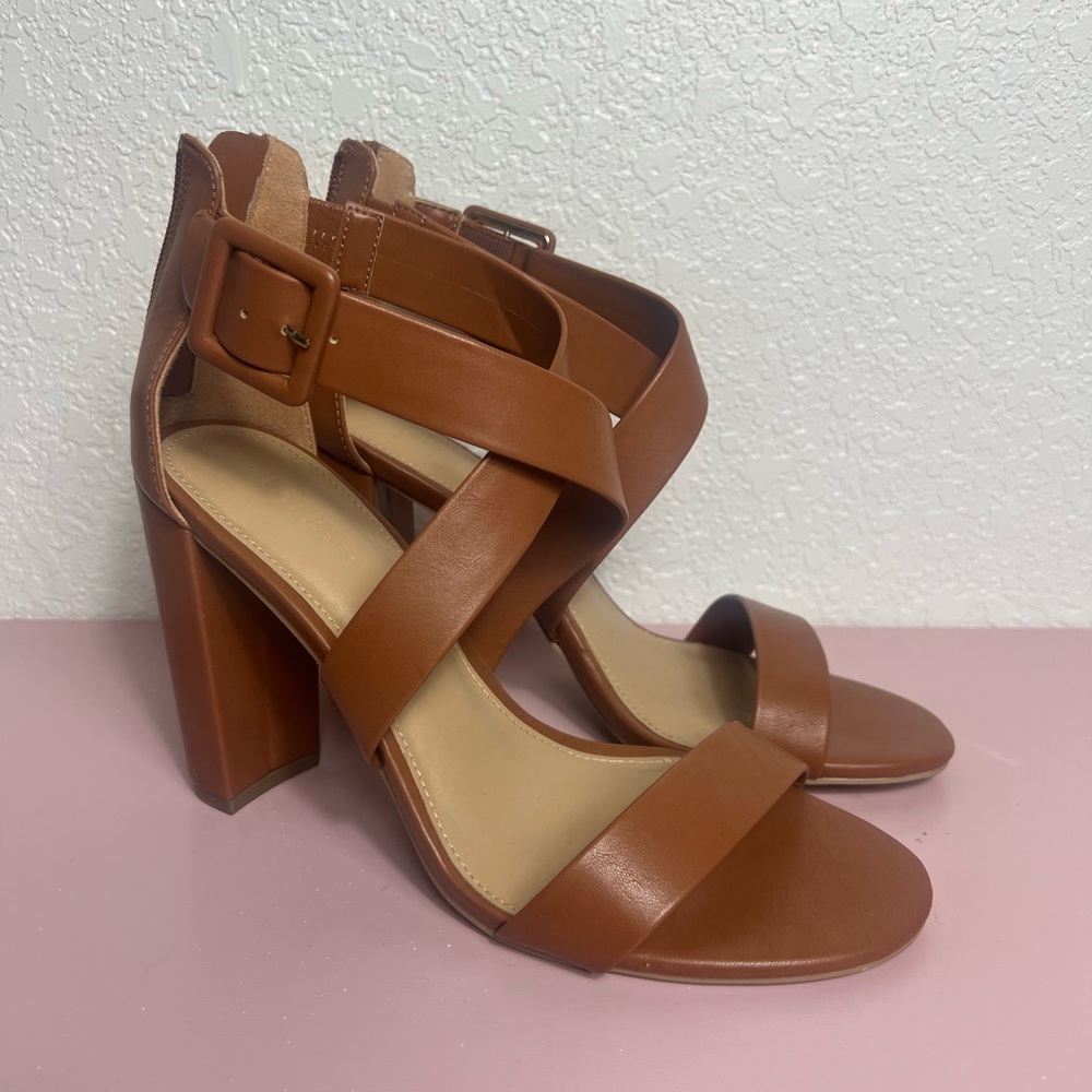Brown Strap Heels | JUSTFAB